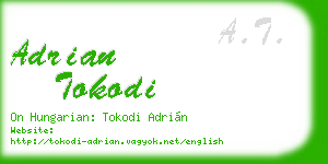 adrian tokodi business card