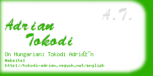 adrian tokodi business card
